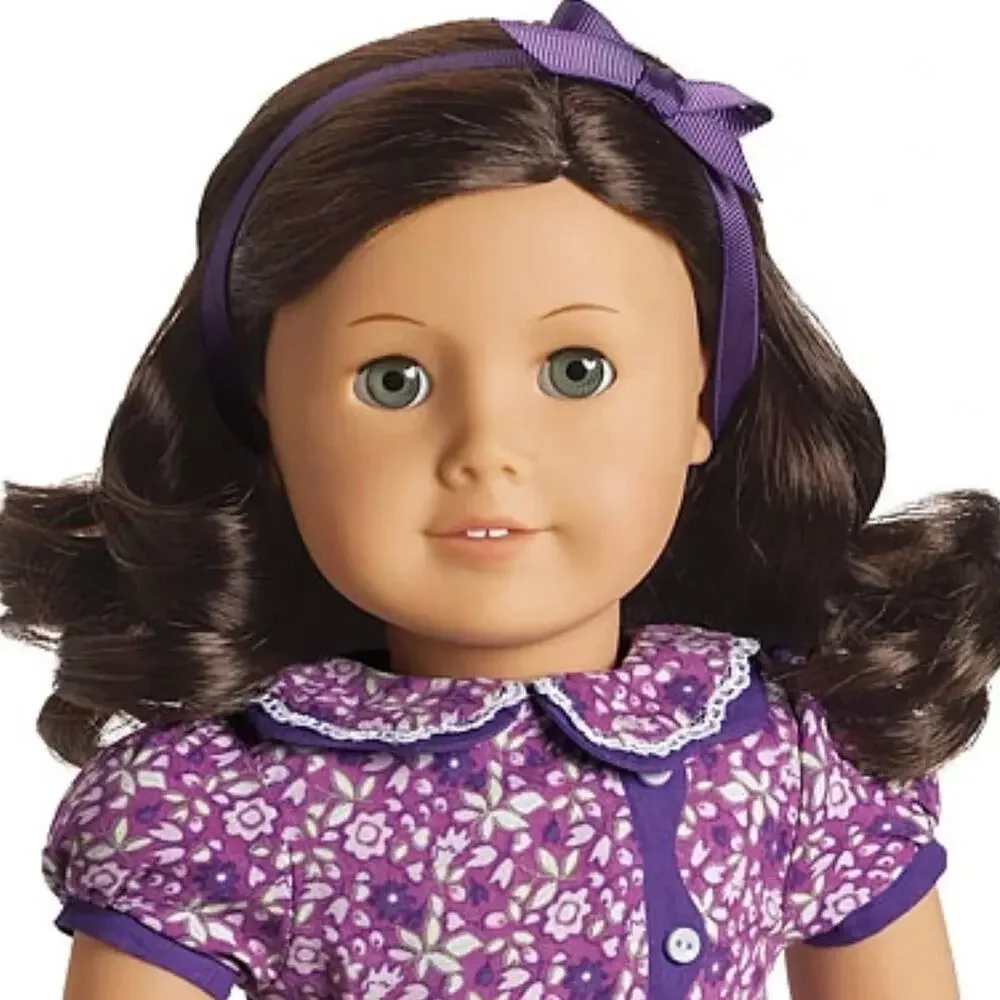 American Girl Ruthie Meet Bow Hair Ribbon Purple Grosgrain Doll Accessory New
